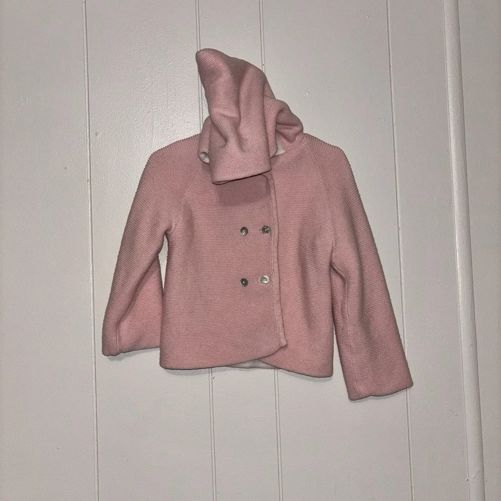 Fleurisse Baby Girl Pink Knit Sweater Heavier Size‎ 12 Months $145 Retail France